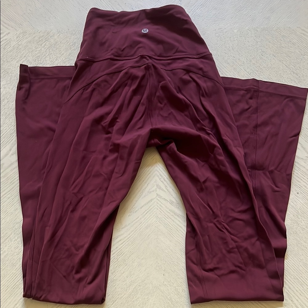Lululemon Burgundy High-Waisted Leggings